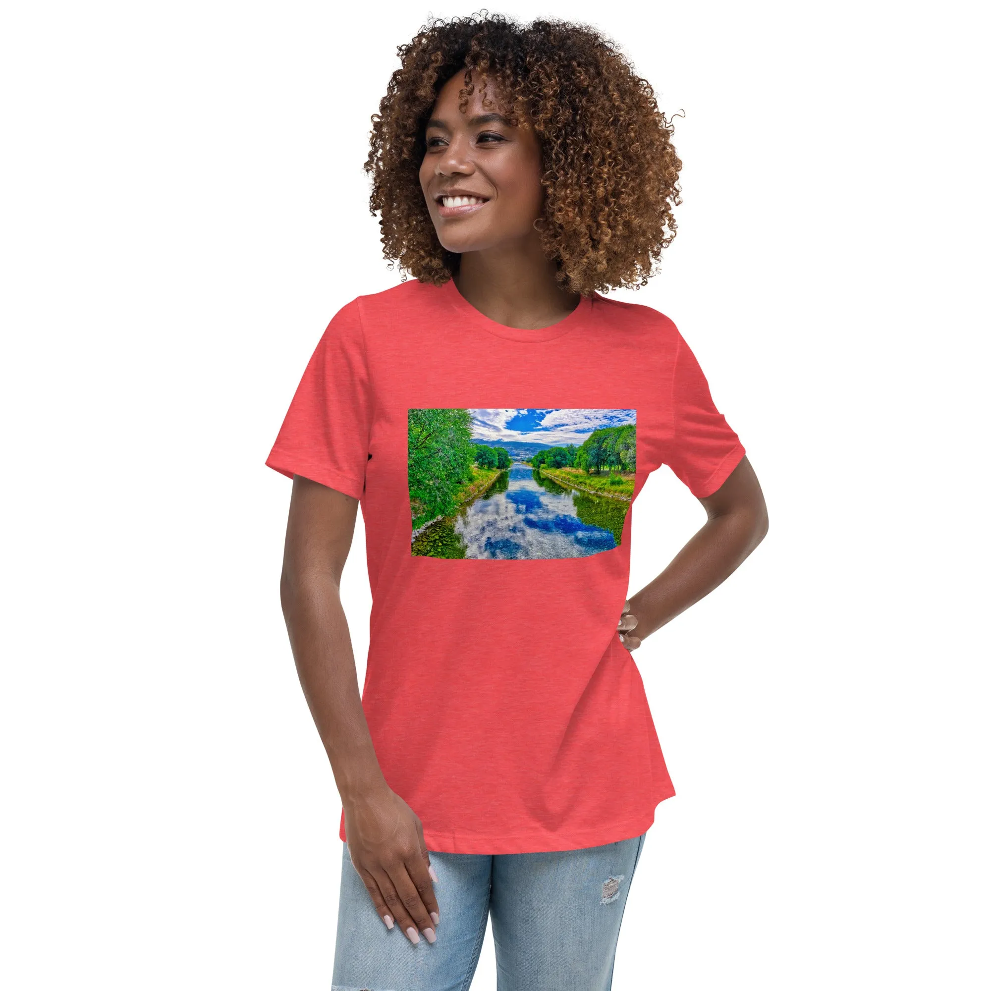 Women's Relaxed T-Shirt - Penticton Okanagan River Channel HDR