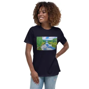 Women's Relaxed T-Shirt - Penticton Okanagan River Channel HDR