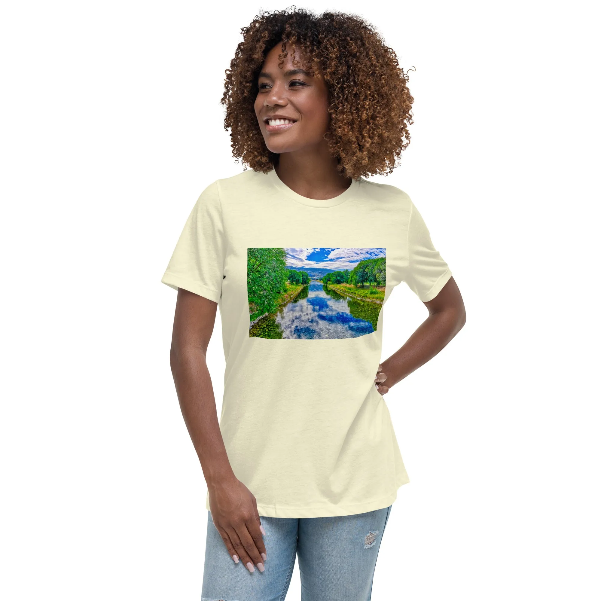 Women's Relaxed T-Shirt - Penticton Okanagan River Channel HDR