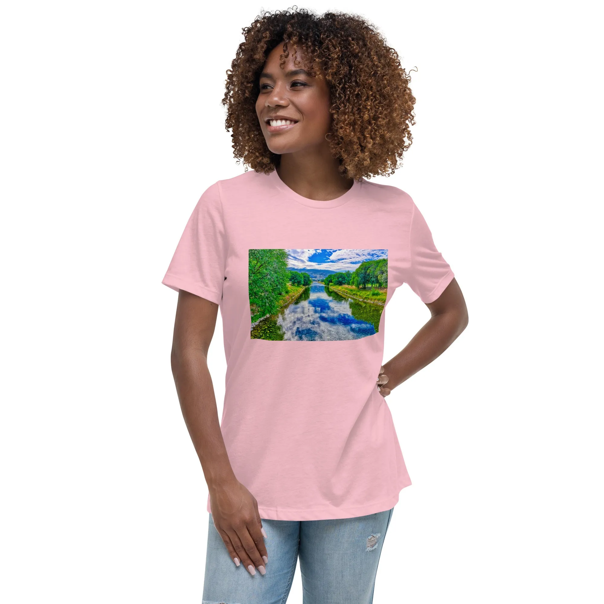 Women's Relaxed T-Shirt - Penticton Okanagan River Channel HDR